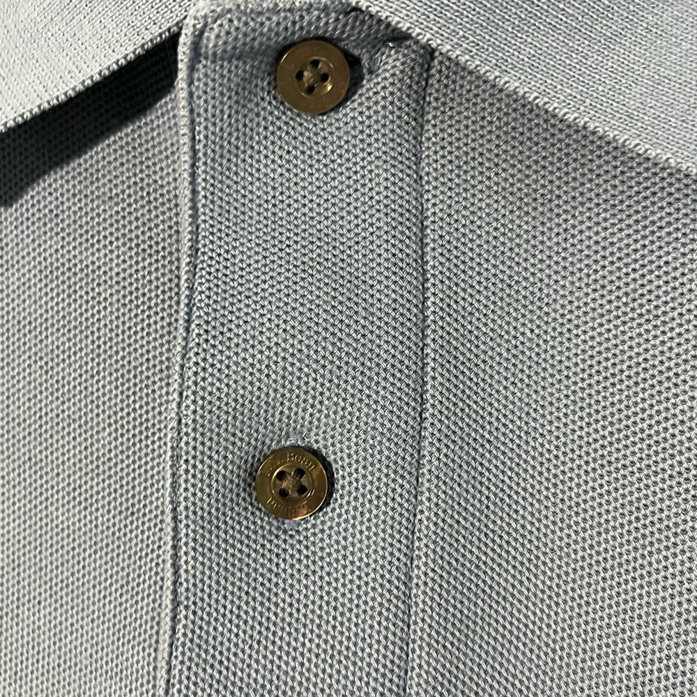 LL Bean Classic Blue Men's Polo Shirt - Picture 2 of 8